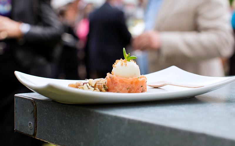 Gerookte zalm met mierikswortel