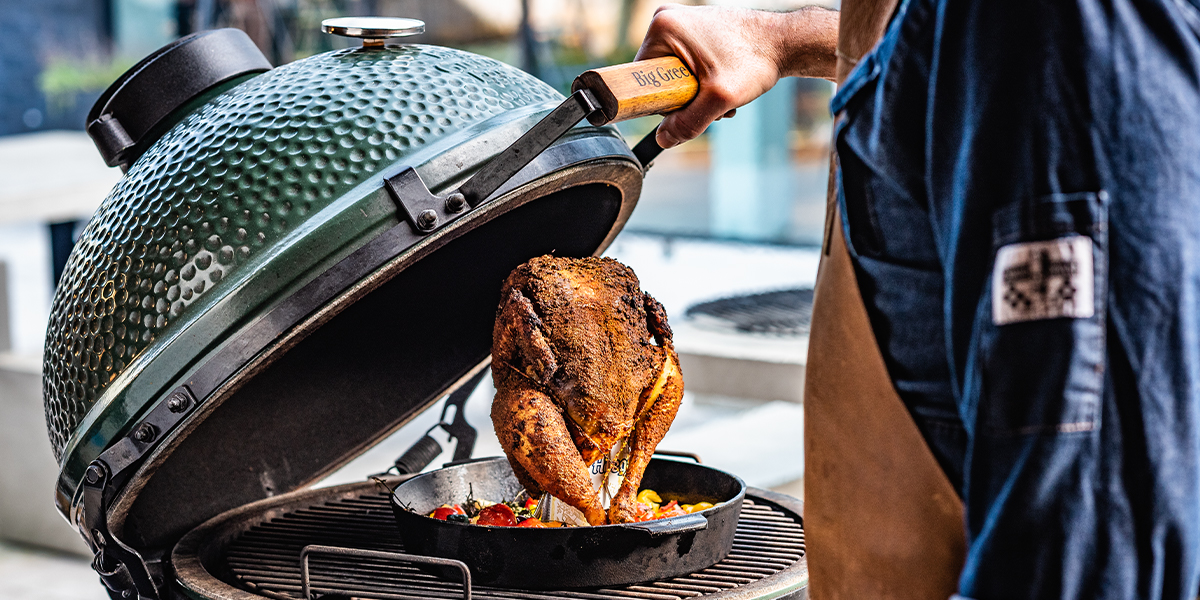 Beer can chicken met witbier