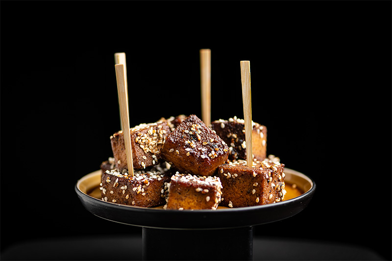 Sticky tofu bites