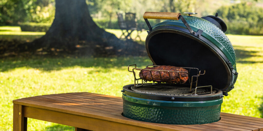 Roosteren in de Big Green Egg kamado