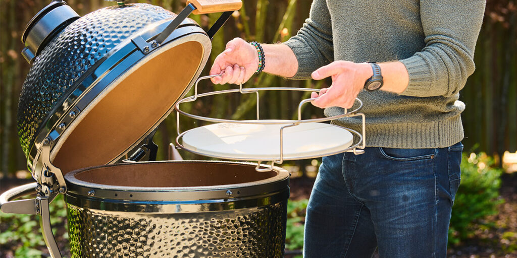 Dual zone deflector kit Big Green Egg The Onyx